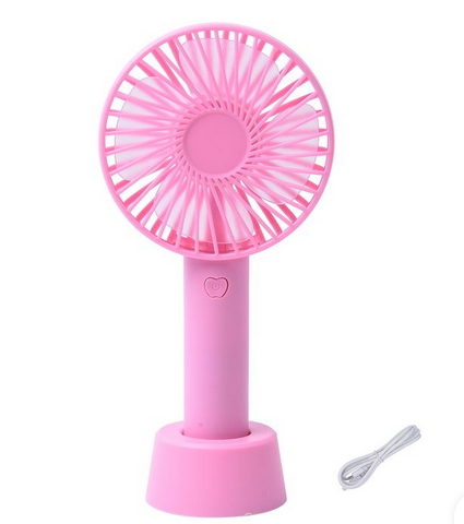 Portable Mini Fan - Rechargeable Hand Fan with 3 Adjustable Speeds, Lightweight Design, Low Noise, and Easy Portability for Indoor and Outdoor Use