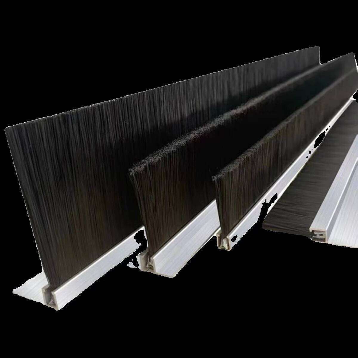 Aluminum Alloy Strip Brush, Industrial hine Tool, Water Blocking Cleaning Mechanical Brush Strip, Nylon Wire