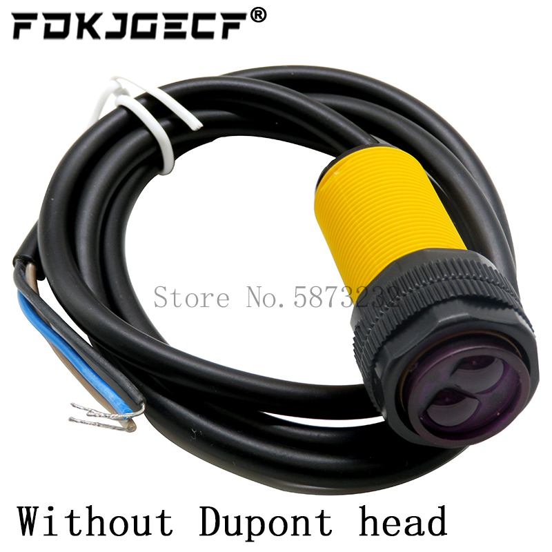 Range Detection-3 Sensor Photoelectric Obstacle Avoidance-Robot Smart Car E18D80NK Infrared Proximity Switch 80cm Adjustable