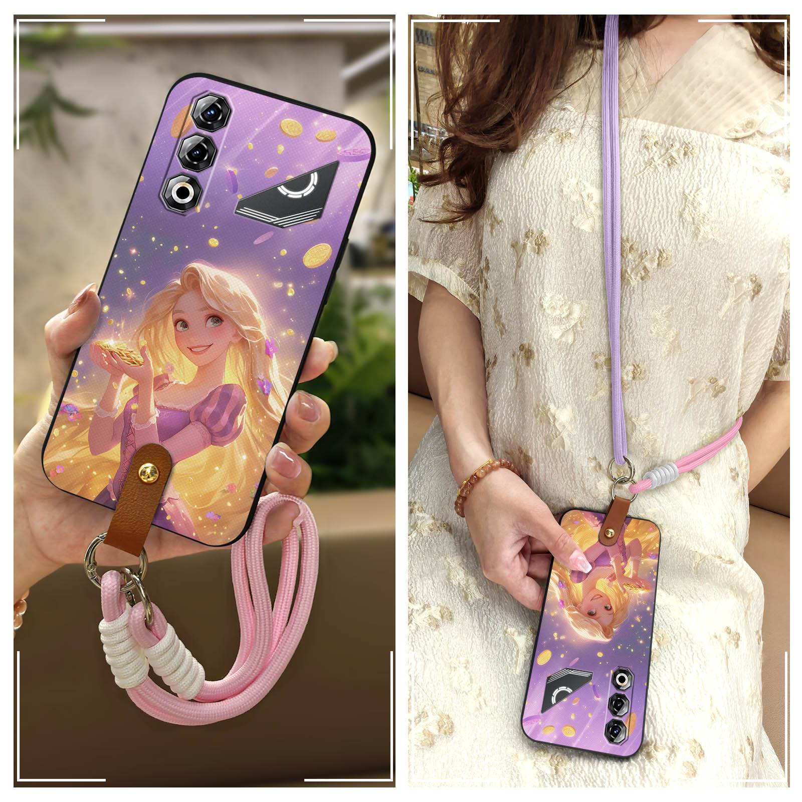Anti-knock TPU Phone Case For ZTE Nubia Focus2 5G Oil Painting Waterproof Cartoon Protective flower Cute Shockproof