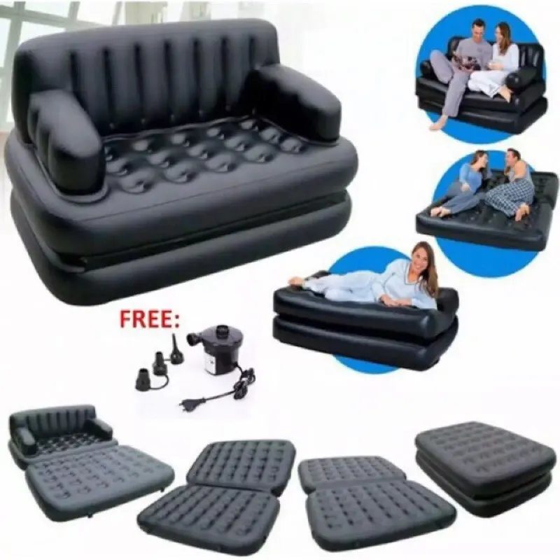 5 In 1 Air Sofa Bed With Inflatable Pump-Yagya Premiums