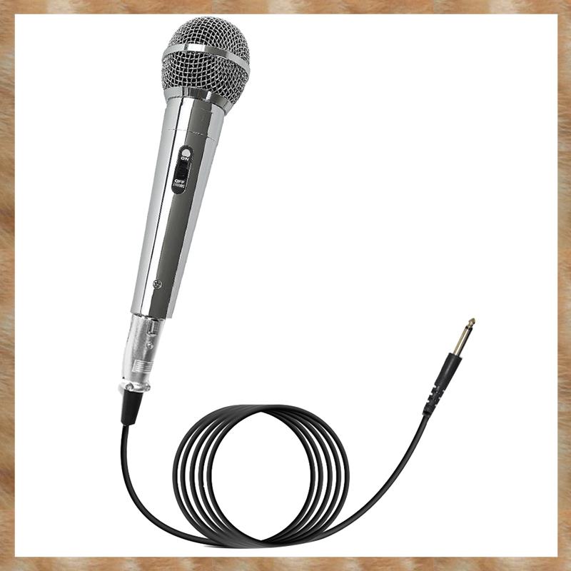 Professional Condenser Mic Silver Handheld Microphone KTV Singing Stage Performance