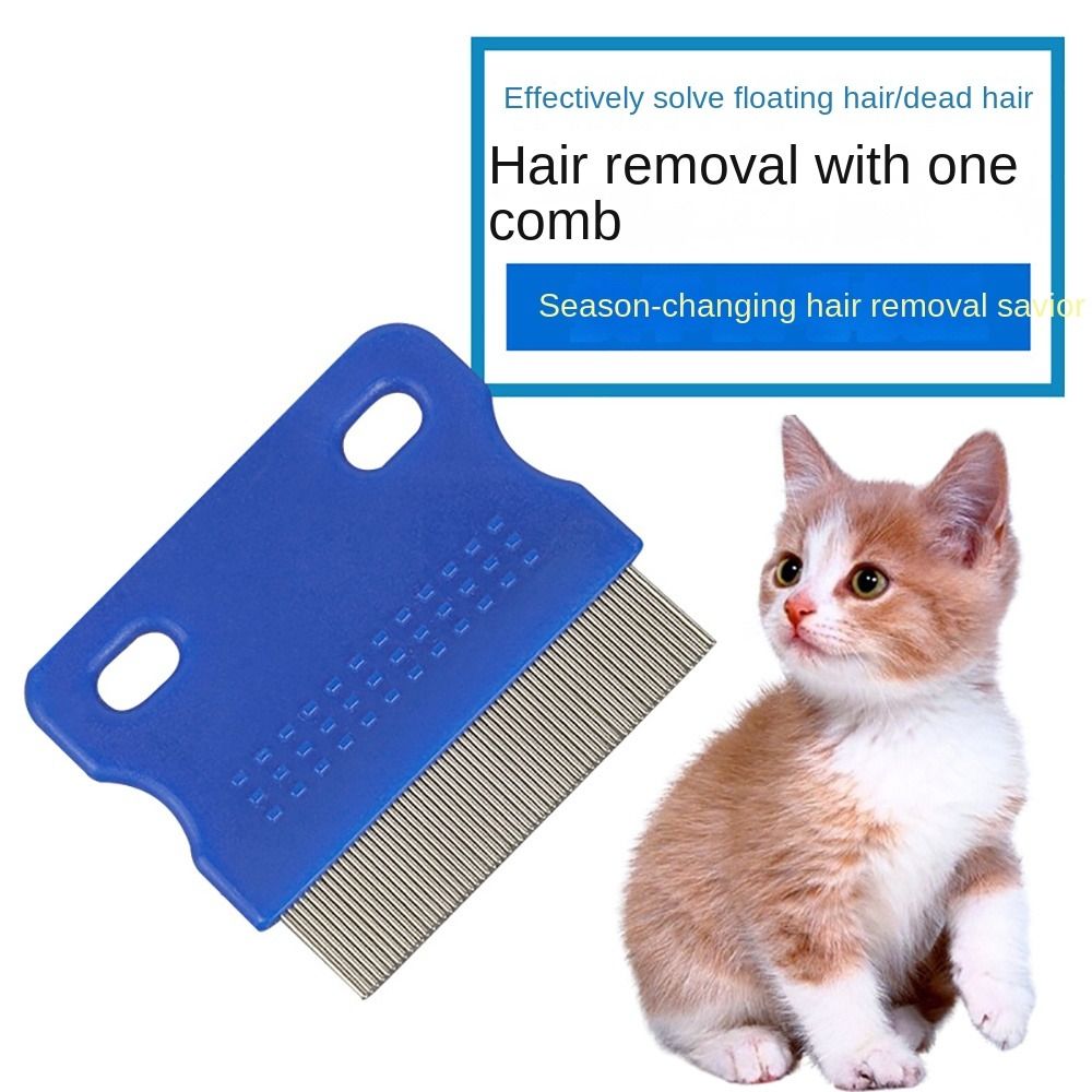 Muiltipurpose Hair Grooming Comb Ultra Fine Metal Teeth For Cat Dog Pet Nit Lice Eggs Removal Flea Rakes Fur Removal Brush Hair Shedding Comb