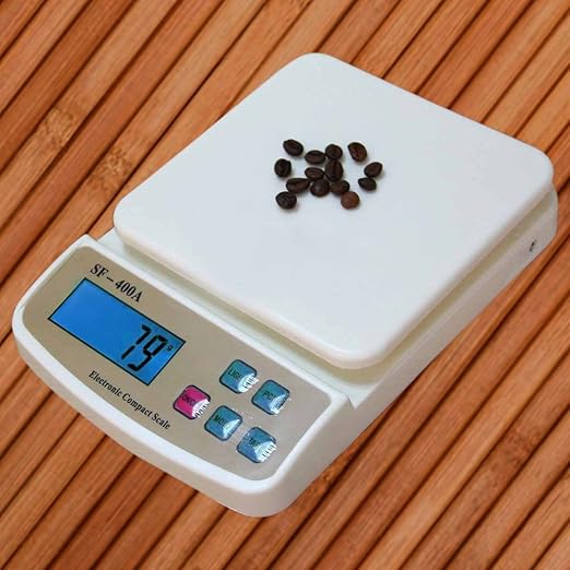 SF-400A-Multipurpose Digital Kitchen Weighing Scale with Max Capacity, Off White, 10kg