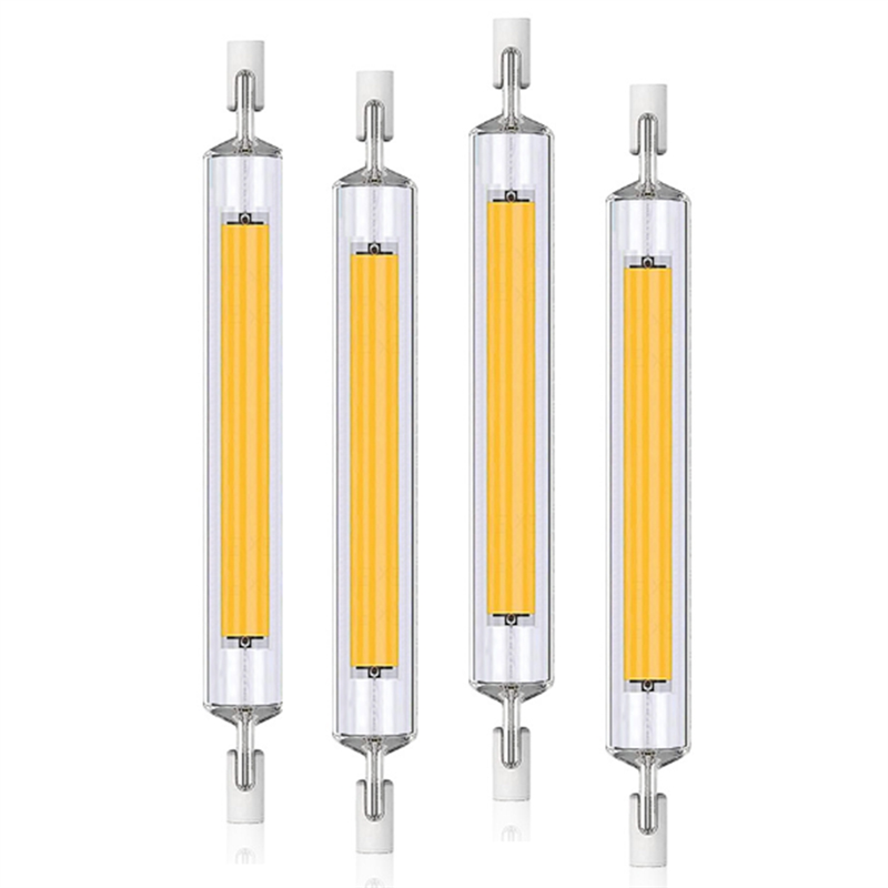 High Power 10W LED R7S COB Glass Tube 118mm COB Light Bulb AC220V LED Tube Replace Halogen Lamp Warm White