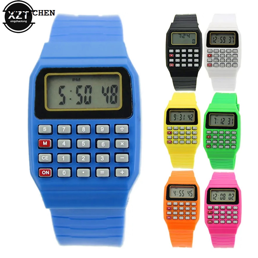 DISICHEN Sales promotion Portable Children Wrist Watch Digital Square Mini Calculator Exam Tool Kids Gift Calculator Smart Watch