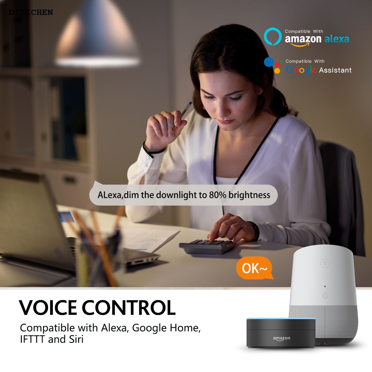 DISICHEN Fashion 1pcs RGBWW LED Bulb E26 E27 110V 220V 9W 10W Magic Home Smart App Music Control Work with Alexa Google Home Bedroom Lighting