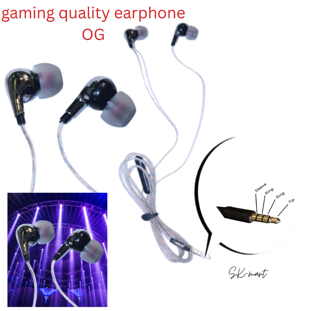 Earphones with Mic | Earphone for Gaming | Wired Earphone | Gaming Earphones | Comfortable & Clear Sound for Calls and Music