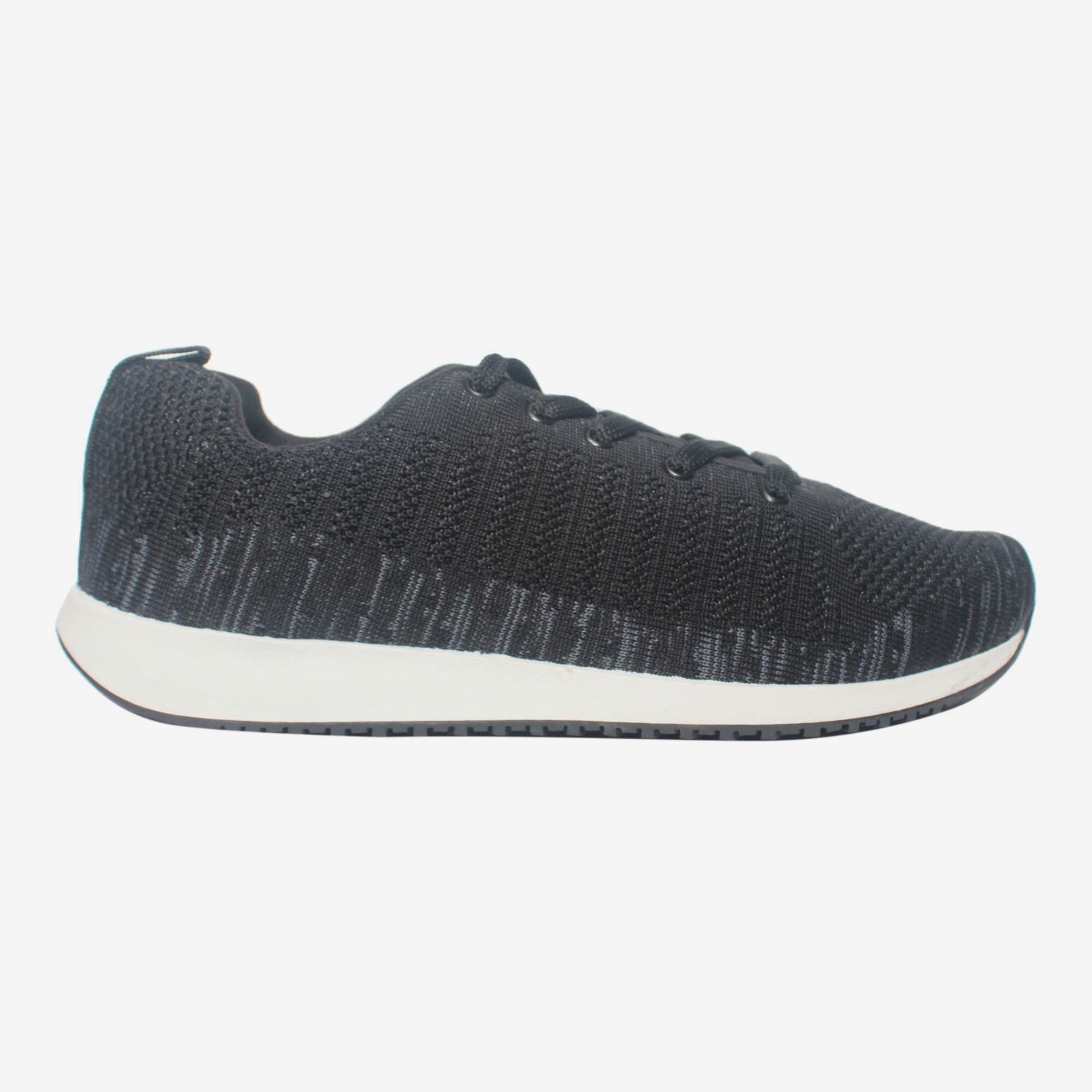 Black Color Lifestyle Sport Shoes For Men