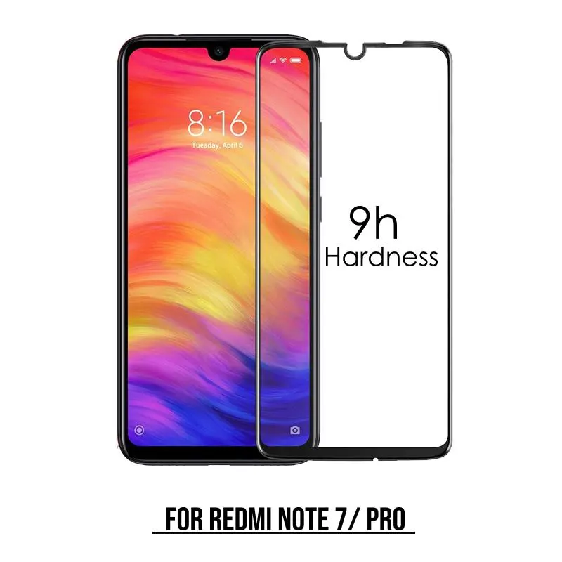 Camera Cut Full Glue Tempered Glass for Redmi Note 7/Pro