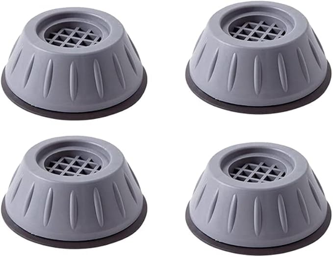 Washing Machine Anti Vibration Pads - Shock Absorbing Support Feet | Anti-Slip Height Increase Pads for Washer, Dryer & Refrigerator