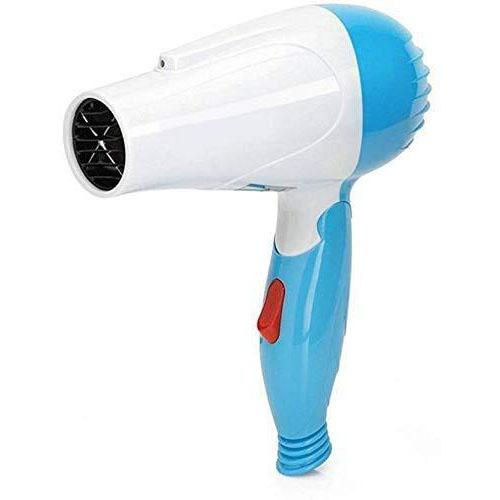 Nova Nv-1290 Folding Hair Dryer With 2 Speed Control 1000W Foldable Stylish Portable Plastic Body Heavy Duty Hair Dryer For Unisex