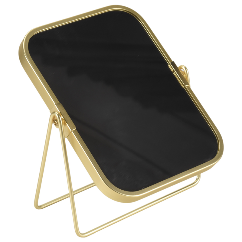 Vanity Makeup Mirror with Metal Stand Swivel Desktop Tabletop Mirror