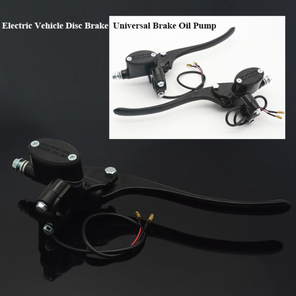New Black Electric Disc Brake Aluminum Alloy Universal Oil Brake 4 Styles Brake Oil Pump