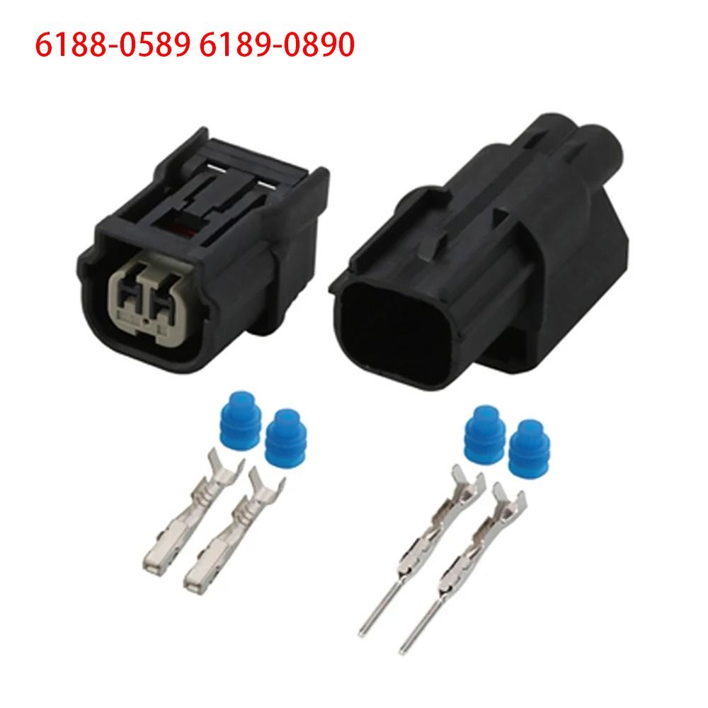 1Set New 2 Pin 040 Auto Connector Press Switch Male Female ABS Sensor Plug LED Headlight Turn Signal Ignition Coil 6188-0589 6189-0890 For Hondas