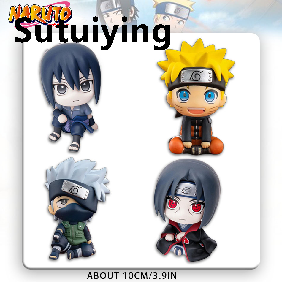 Sutuiying Hot 10cm Naruto Anime Figure Uzumaki Naruto Kakashi Uchiha Sales promotion Sasuke Itachi Cute Toys Q Figurals Action Figurine Model
