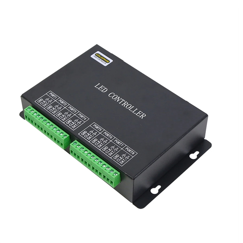 H801RC Artnet LED Pixel Controller H801RC LED Pixel Controller to SPI 5440 Pixels Controller Output Work with Computer Network By RJ45 EU PLUG