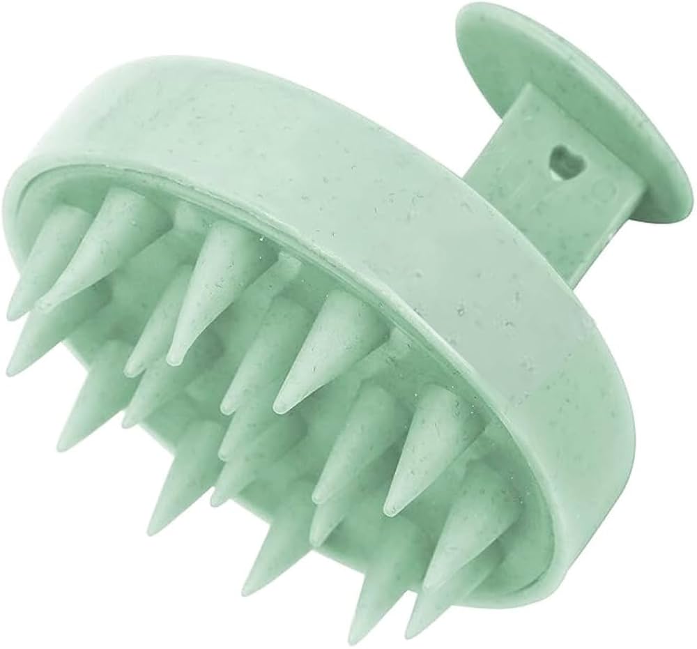 Head Scalp Shampoo Massage Brush with Soft Silicone Bristles multicolor