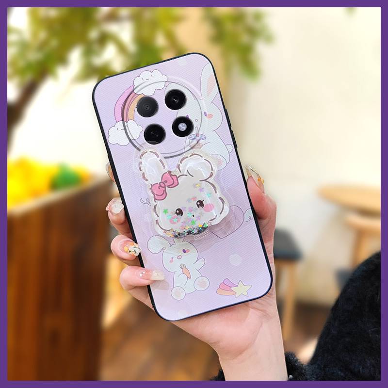 Protective Back Cover Phone Case For OPPO A5 5G 2025 China/F29 5G Kickstand Panda Anti-dust Cartoon Dirt-resistant Cute