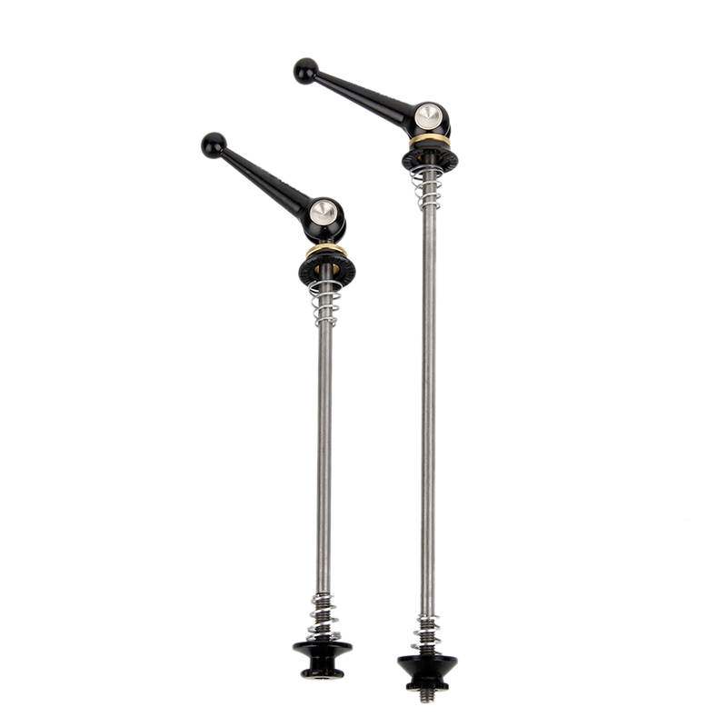 JAERBEE Bicycle Skewers 1 Pair Ultralight Titanium Quick Release Bicycle Hub Skewers for Road Bike,Black