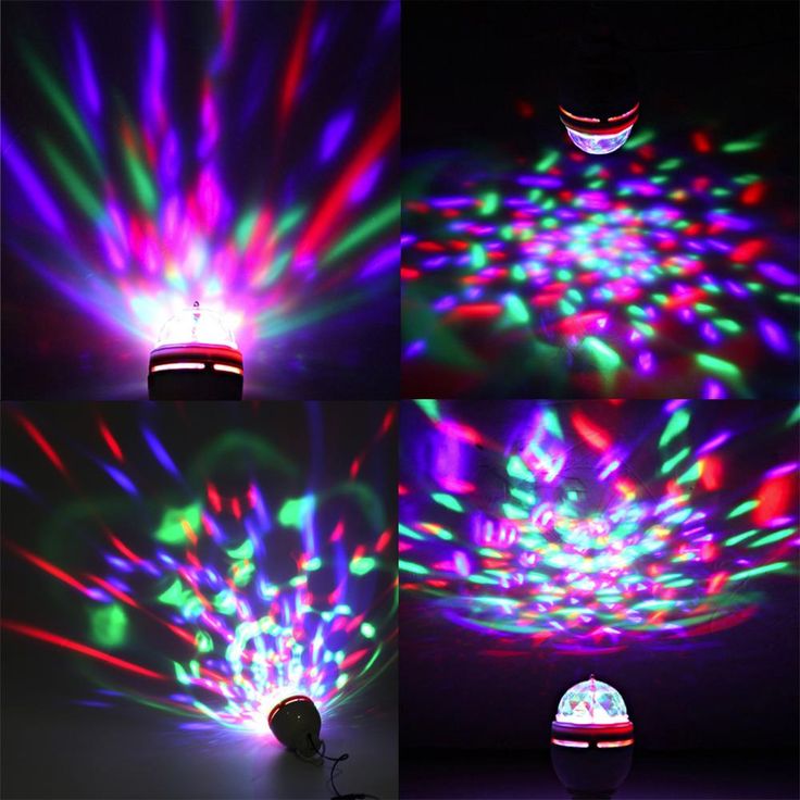 360 Degree Rotating LED Bulb For Disco,Party, Function, Diwali, Christmas Decoration -3W
