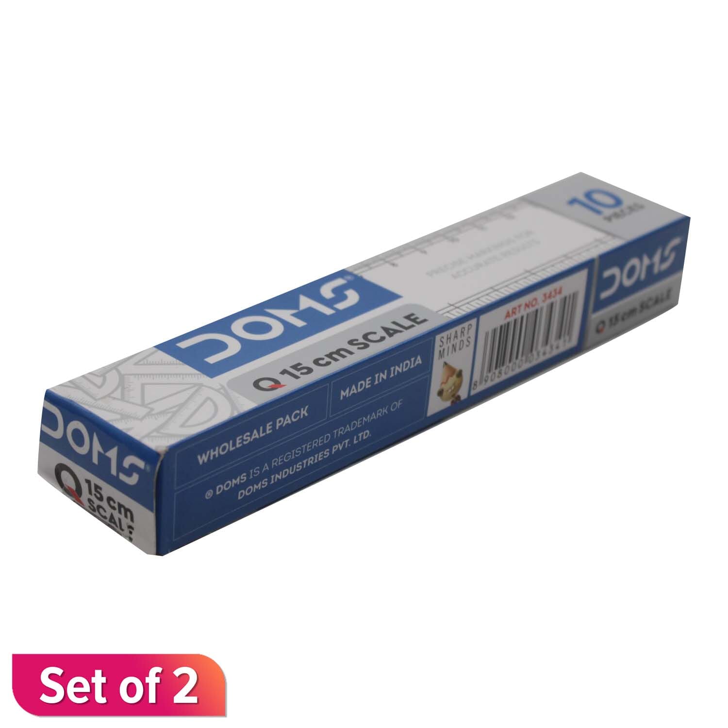 Doms 15cm Scales (10 Pieces)(Set of 2)