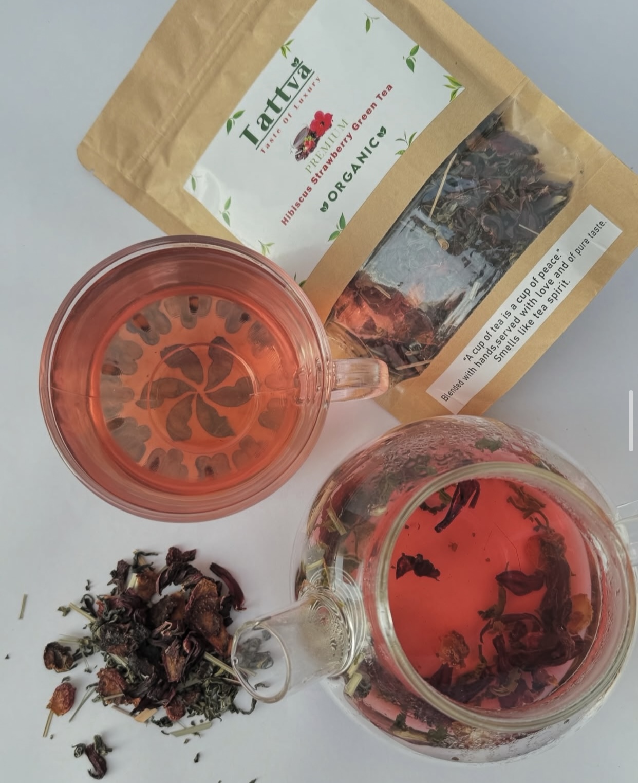 Hibiscus Strawberry Green Tea 100g