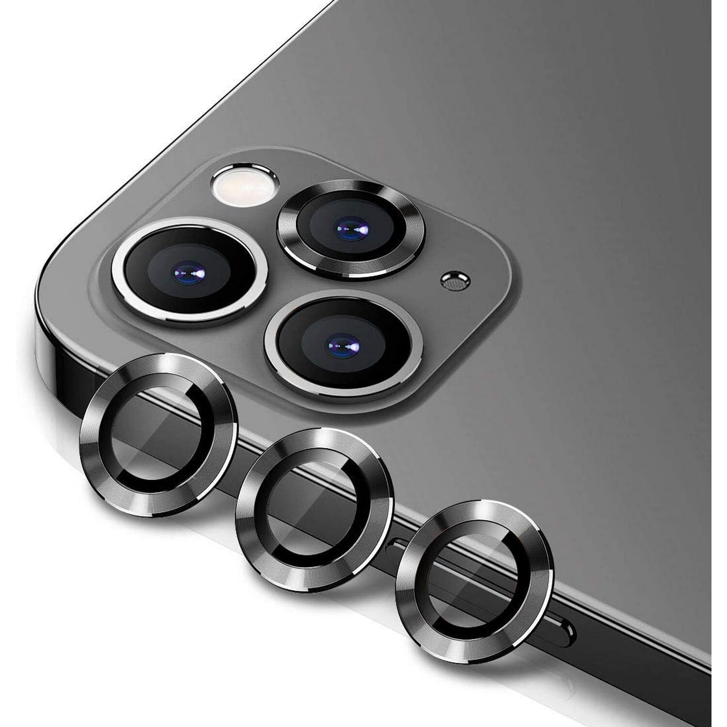 Aluminum Alloy Metal Ring Camera Lens Protector For iPhone 12 Pro