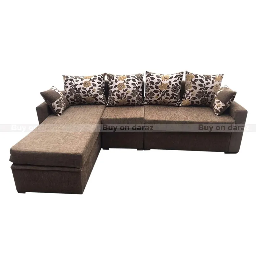 Sofa Set Brown L Shape Design Sectional