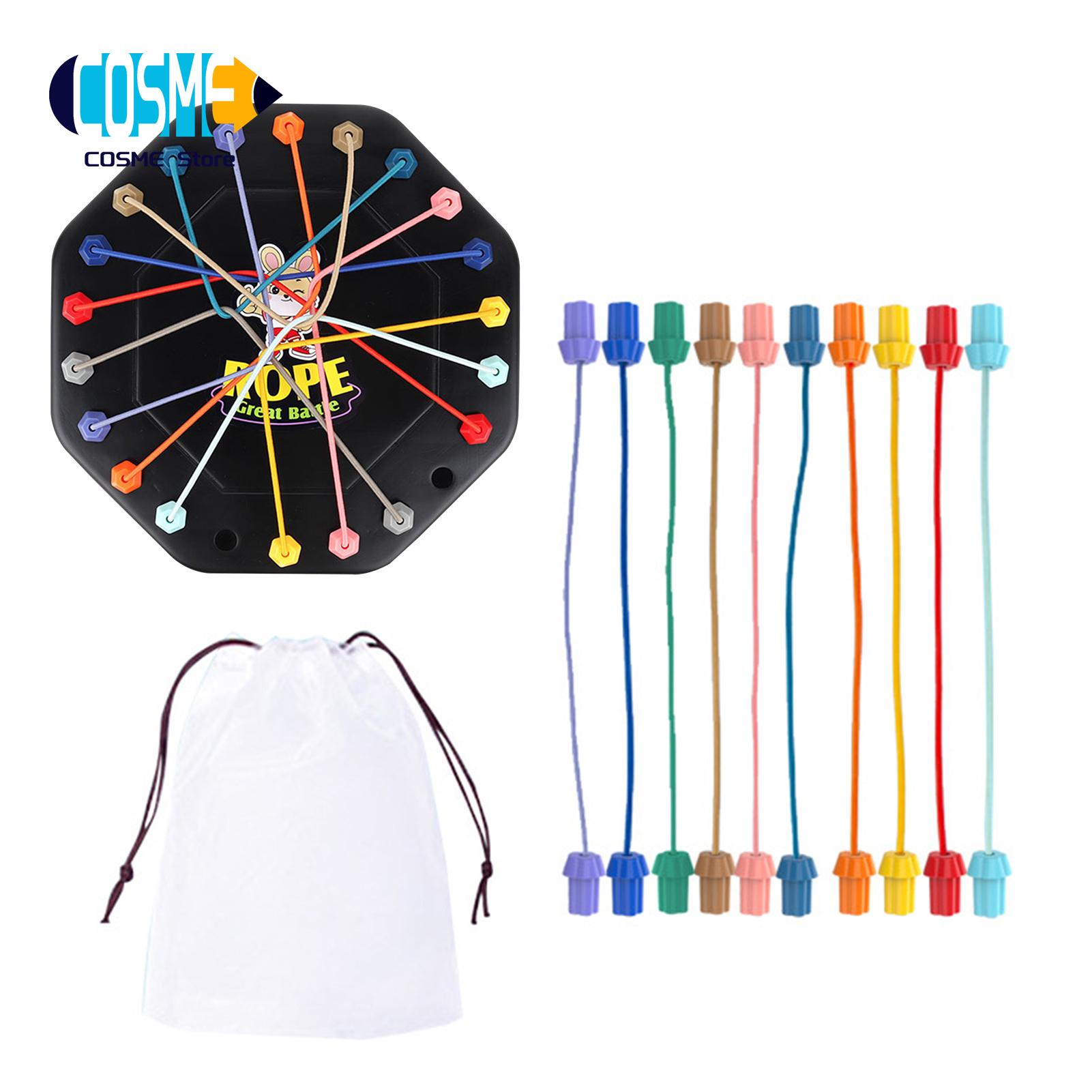 Cosme Rope Untangling Board 1 Set Kids Rope Untangling Game Twisted Knot Challenge Board Logic Thinking Educational Toy for Children’s