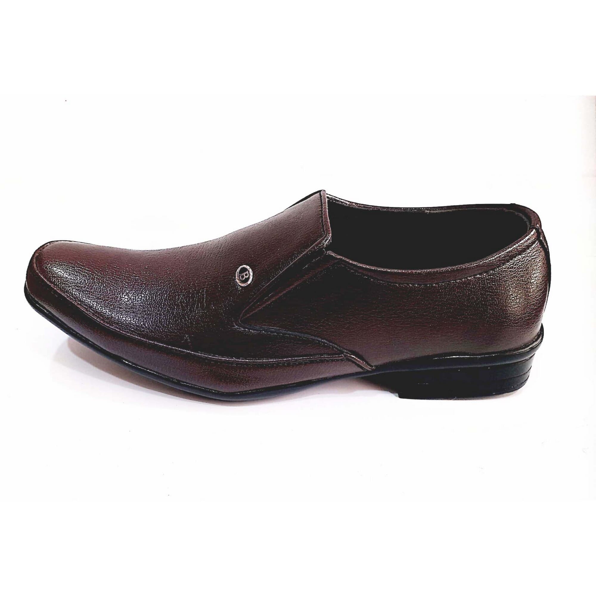 Classic Brown Slip On Shoes For Men