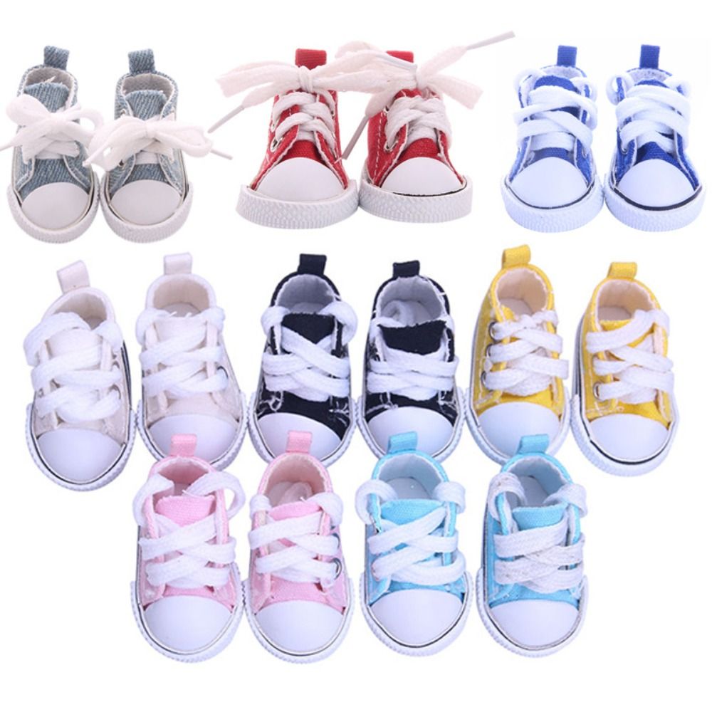 Cartoon 5*3cm Doll Shoes Hand-made Multi Color Clothes Accessories DIY Mini Shoes Birthday Gifts
