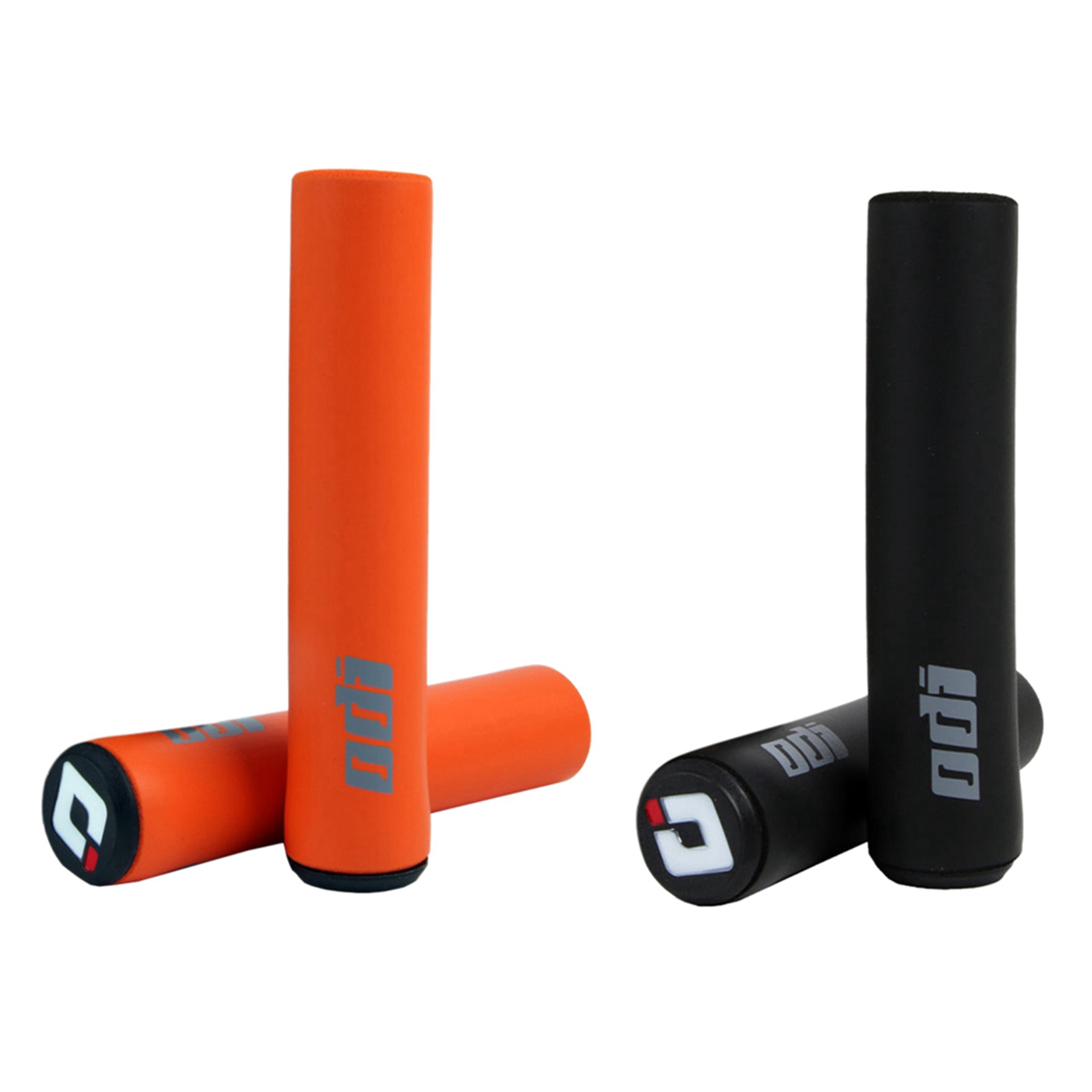 FORIDE 4x ODI Bicycle Grip Silicone Handlebar Grips Shock-Absorbing Soft Mountain Bicycle Grip Orange & Black