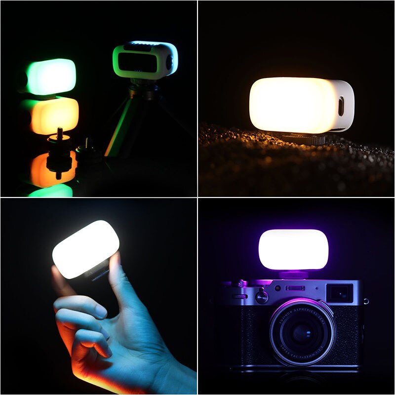 Mini RGB LED Video Light On Camera
