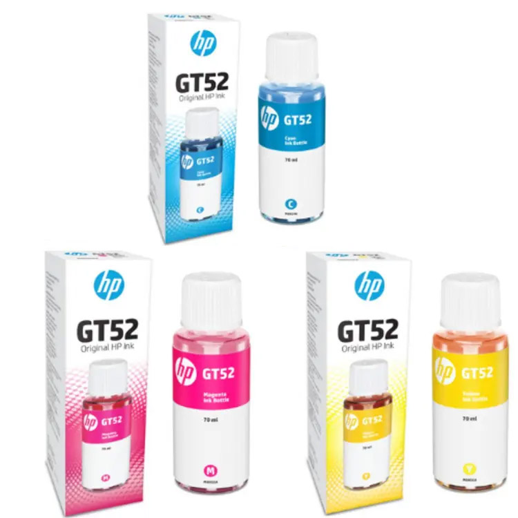 HP GT52 Color Inkset for HP Inktank Printer 300/400 Series | C/M/Y |100% Genuine Ink