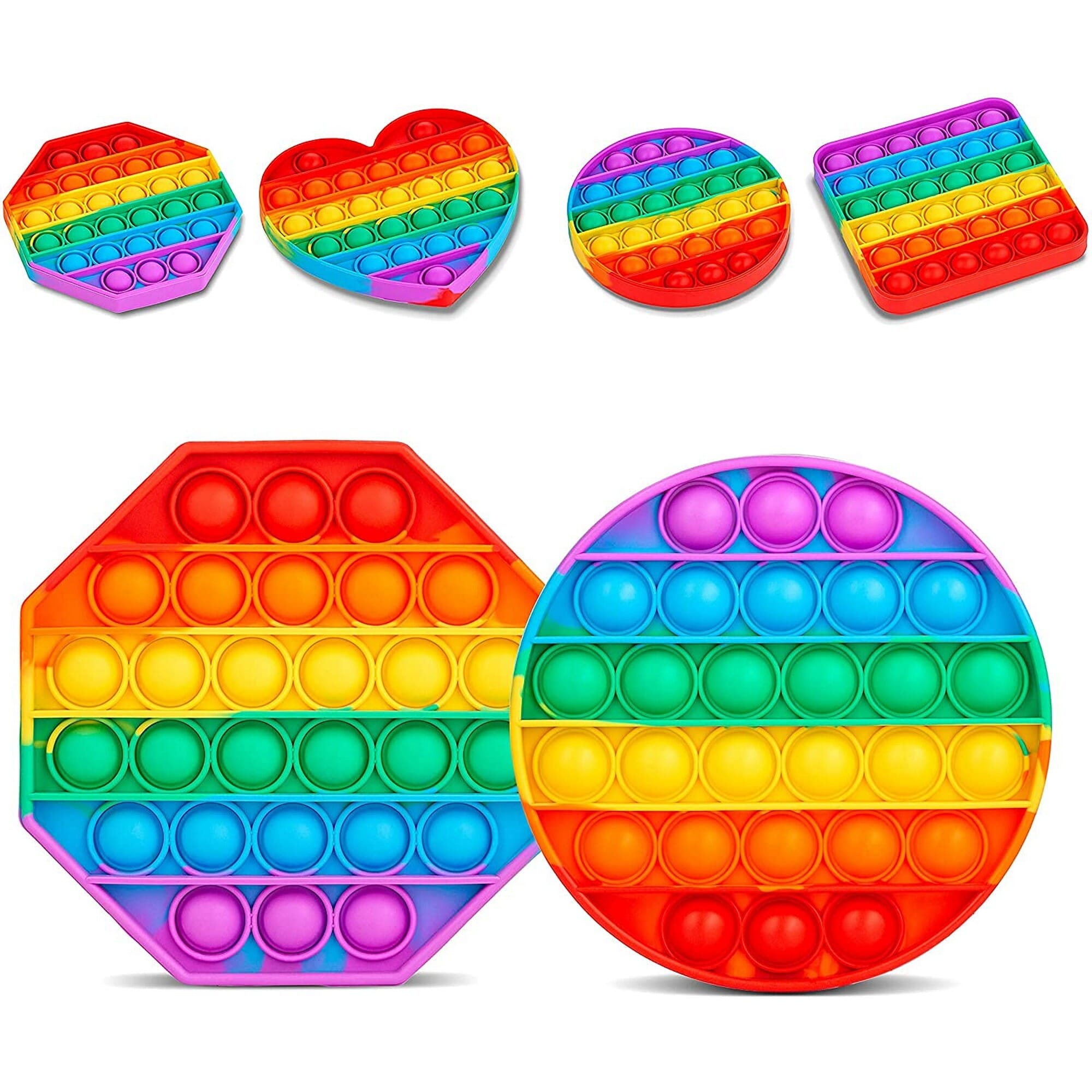 Pop It Fidget Toys,Push Pop Bubble Fidget Sensory Toy,Autism Special Needs Silicone Stress Relief(1 pcs only)