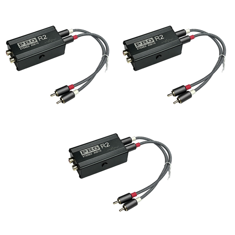 ARELENE 3X Ground Loop Audio Isolator Audio Noise Filter Noise Suppressor Isolator Audio Signal Noise Reducer for PC