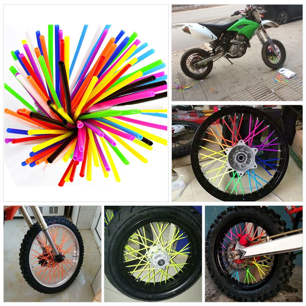 36PCS New Guard Motocross Wheel Spoke Wraps Covers Protector Rims Skins