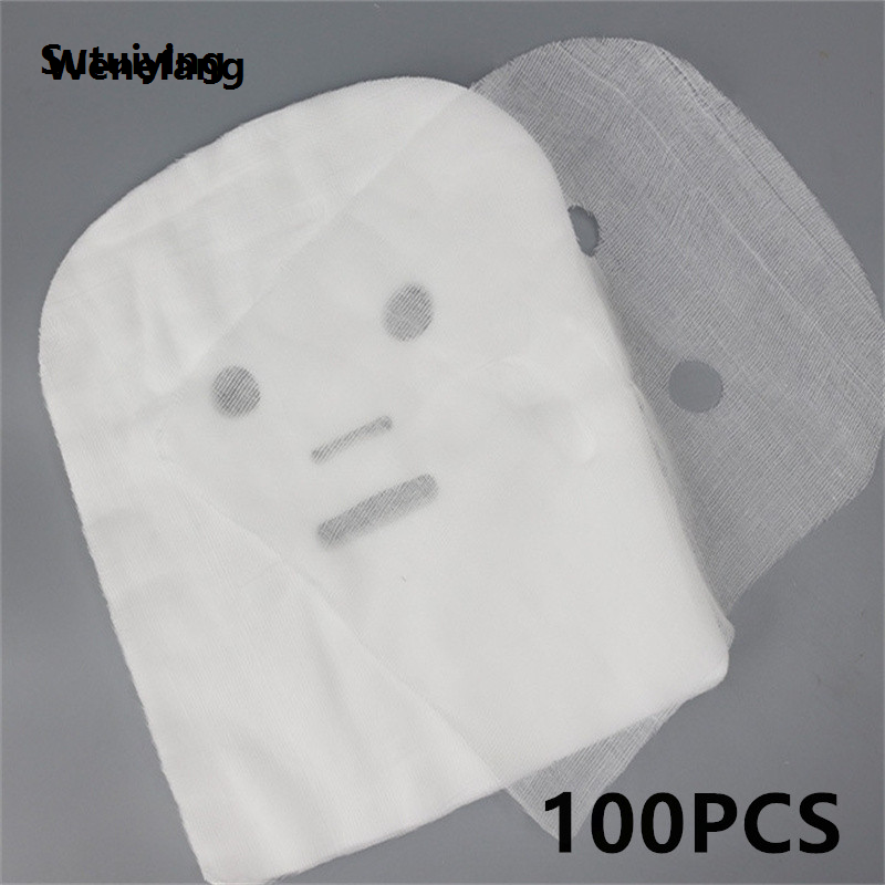 Wenefang Sutuiying 100/200/500PCS 25x30cm Pure Cotton Disposable Gauze Face Mask Paper Fifty Luxury percent discount Sheet Beauty Salon Special Gauze Absorption Non-Irritating