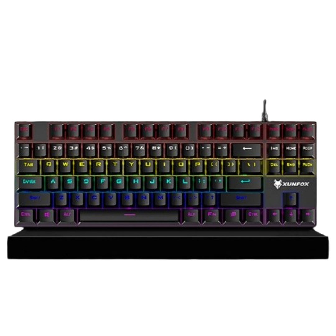 Xunfox K80 Mechanical Keyboard Gaming Keyboard 87 Keys RGB LED Light