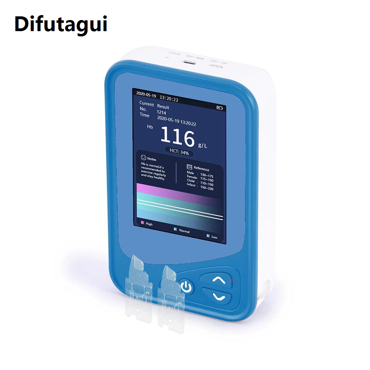 Difutagui Fifty percent discount Mini Animal Dog Hemoglobin A1c Analyzer Veterinary Analyzer Handheld POCT Hemoglobin Meter Vet USE