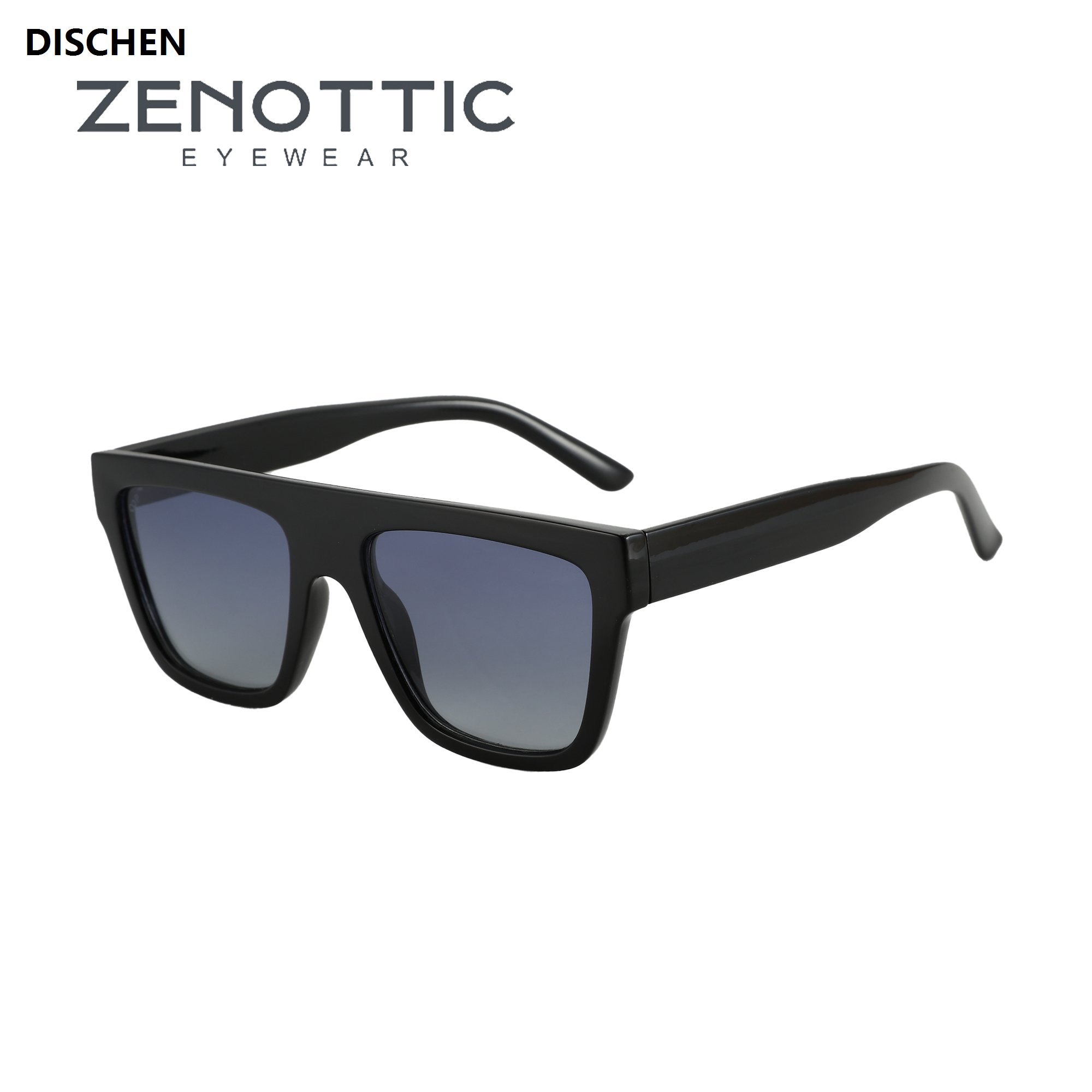 DISCHEN 2025 New ZENOTTIC Retro Square Polarized Sunglasses Women Men Acetate Sunnies Small 90s Style Vintage Shades Sun Glasses