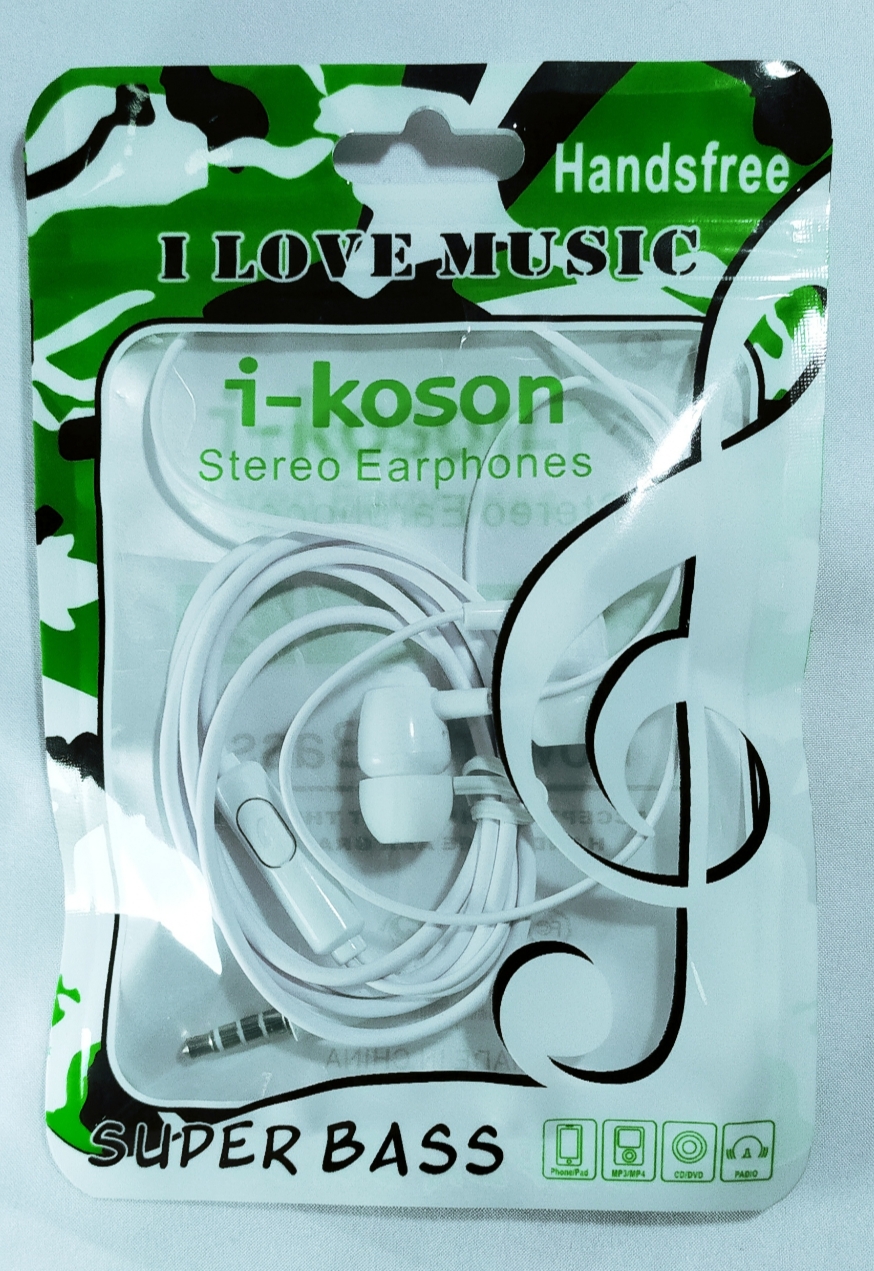 Black Earphones With Mic And Handsfree