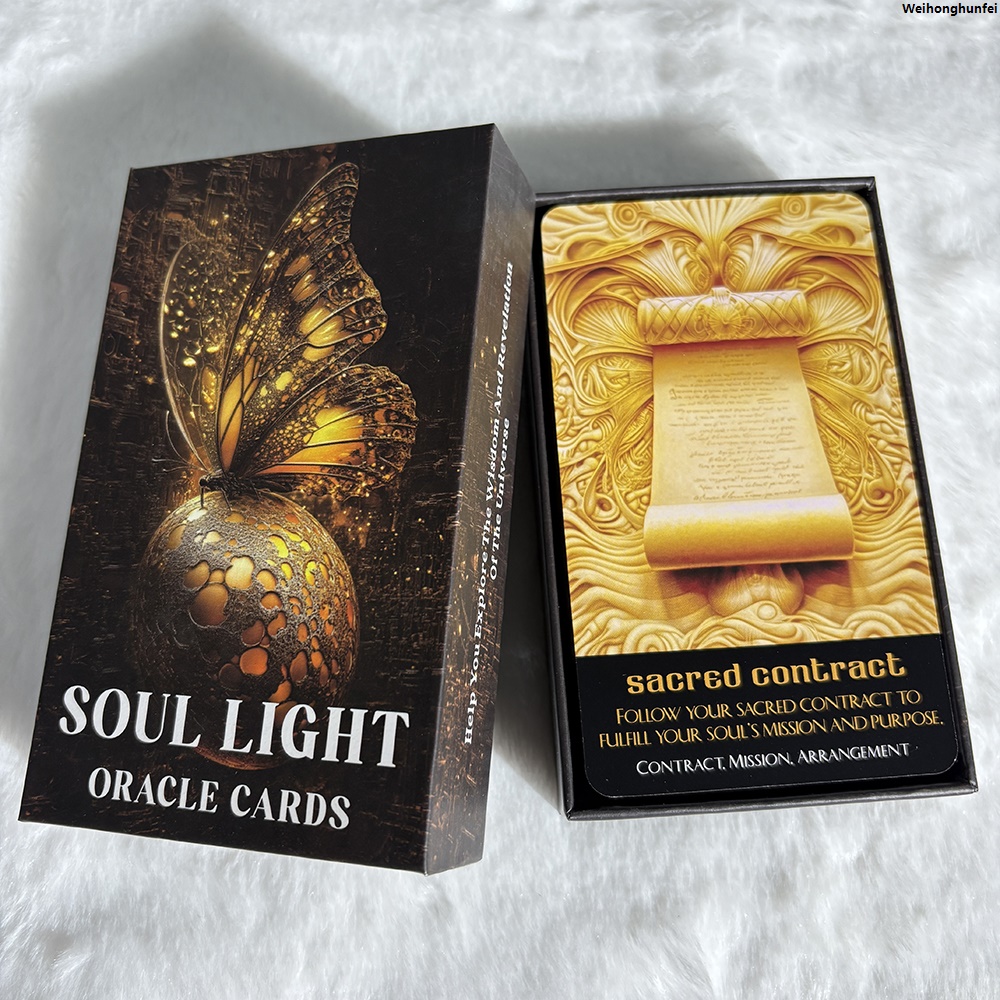 WeihonghunfeiSales promotion 56 cards 12x7cm, Universe, Apocalypse Light Healing, Light Soul Oracle Cataro Card, Cosmic Wisdom Oracle Card, Sheet High Quality