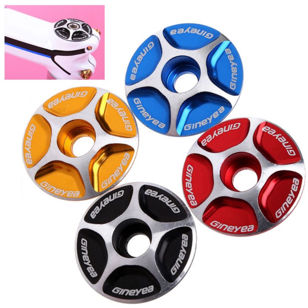 Durable Aluminum Alloy Bicycle Headset Cap Black Red Blue Gold Lightweight Bike Stem Accessories MTB Cycling Outdoor Sports