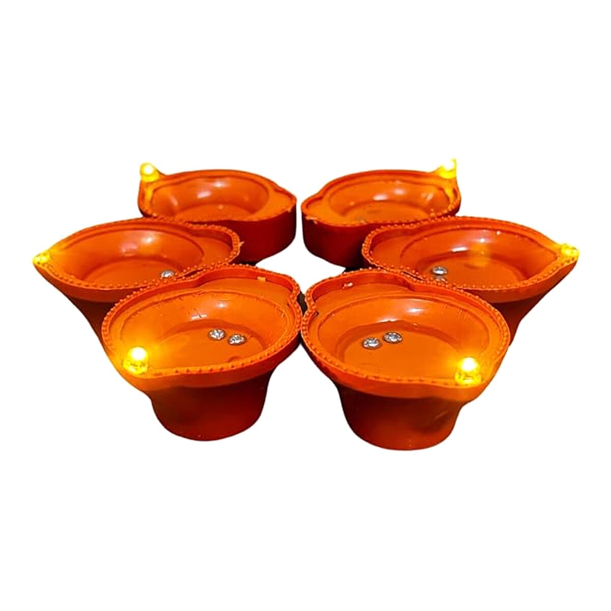 Water Sensor LED Diya Candle (Pack of 6)