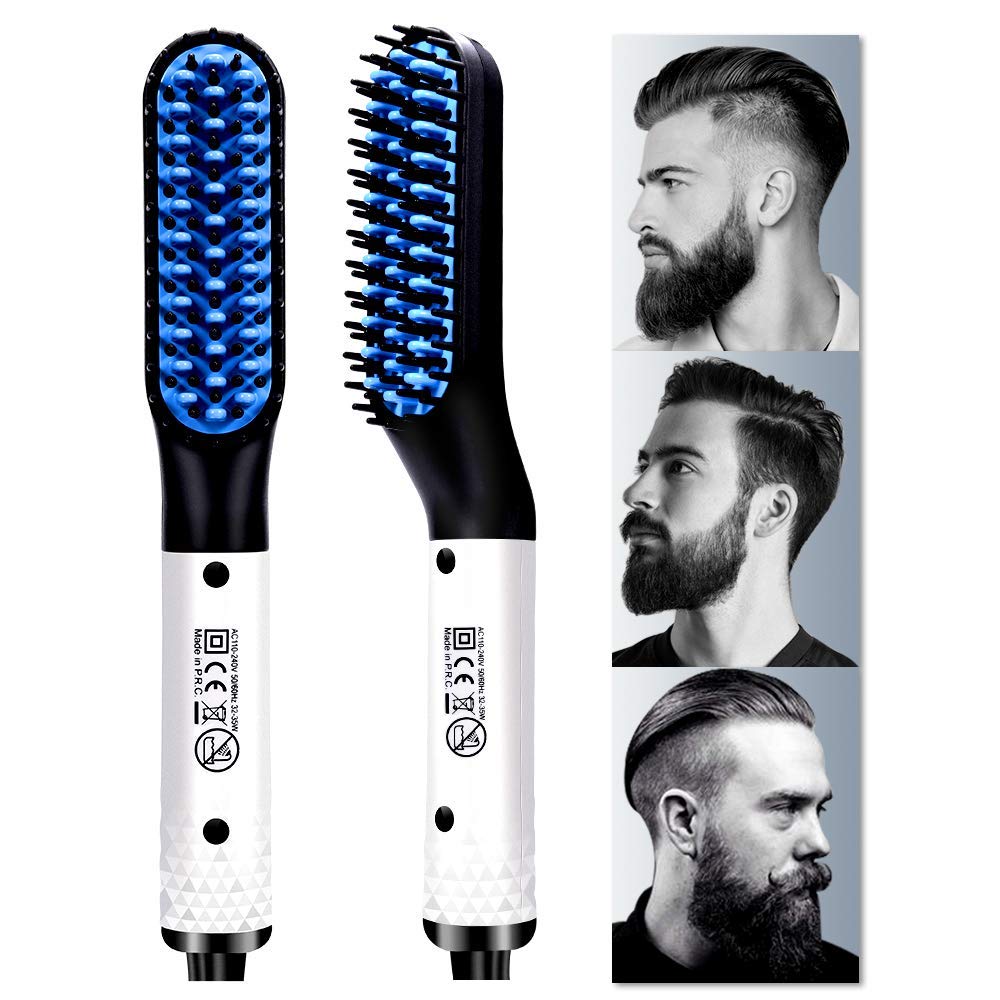 2 in 1 Features Beard Straightener for Men With Faster Heated Ionic Technology