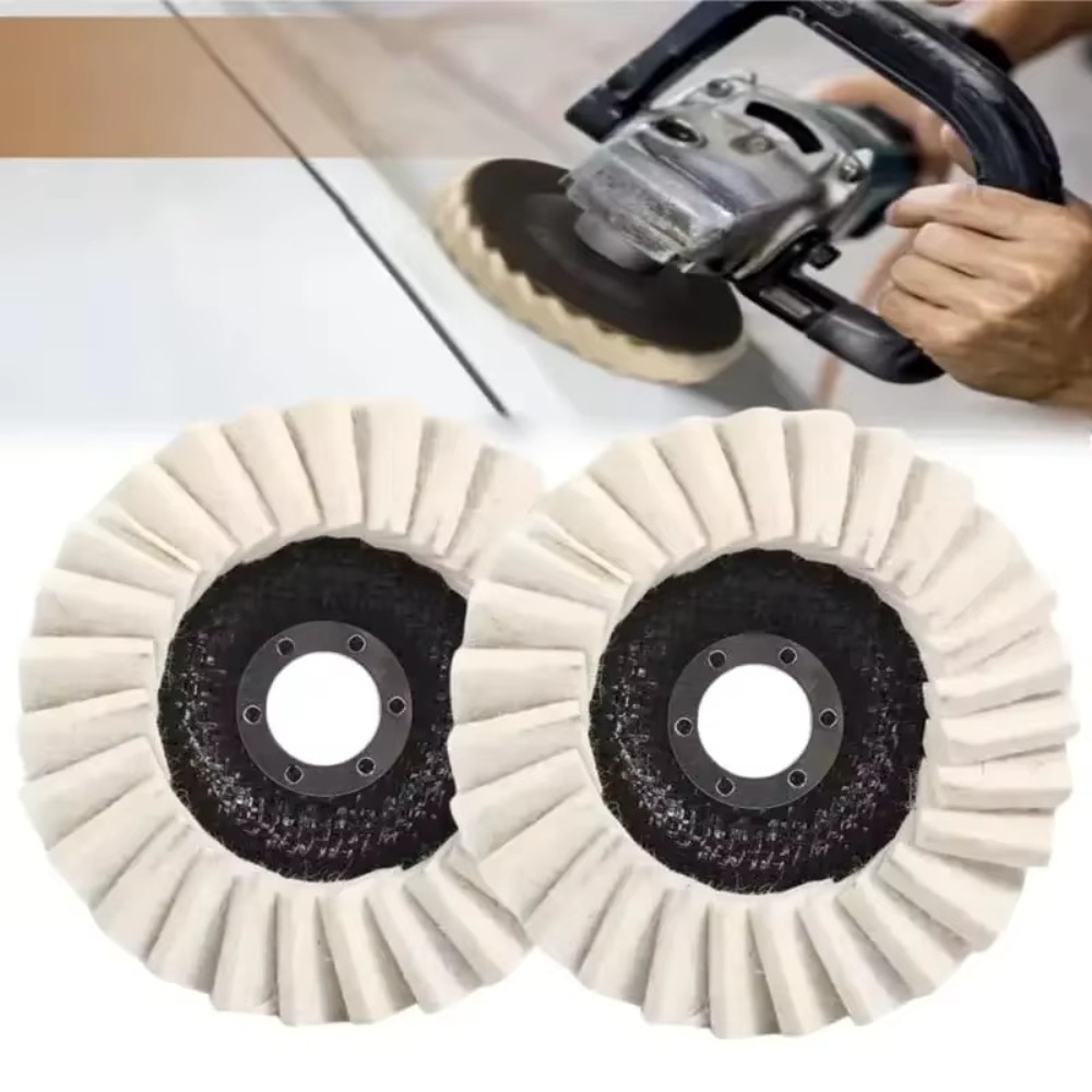 New Wool Wool Felt Flap Polishing Disc Multi-function Easy to Use Metal Waxing Polishing Disc Buffing Pad For Metal