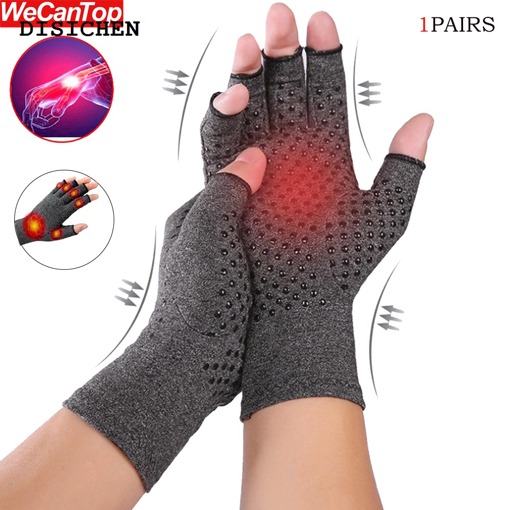 DISICHEN New 1Pair Arthritis Gloves - Unisex Rheumatic Pressure Ulcer Gloves for Arthritic Joint Pain Relief,RSI,Carpal Tunnel Wrist Support