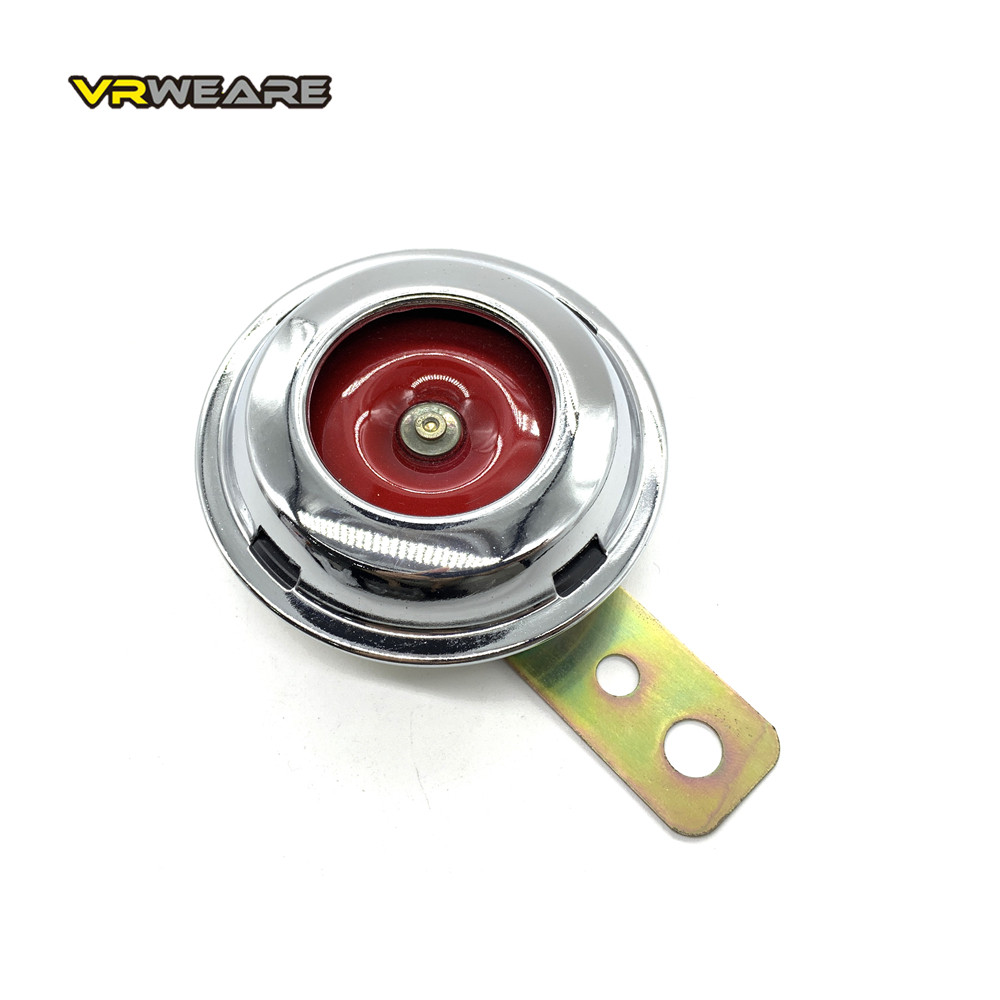 NEW 【Innovative design】Universal Motorcycle Electric Red Heart Horn Chrome Plated 12v 1.5a Waterproof Loud Speakers For Scooter Moped Dirt Bike Atv